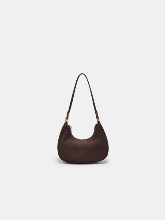Obrázek produktu Stradivarius Kabelka Přes Rameno Ve Tvaru Půlměsíce Brown