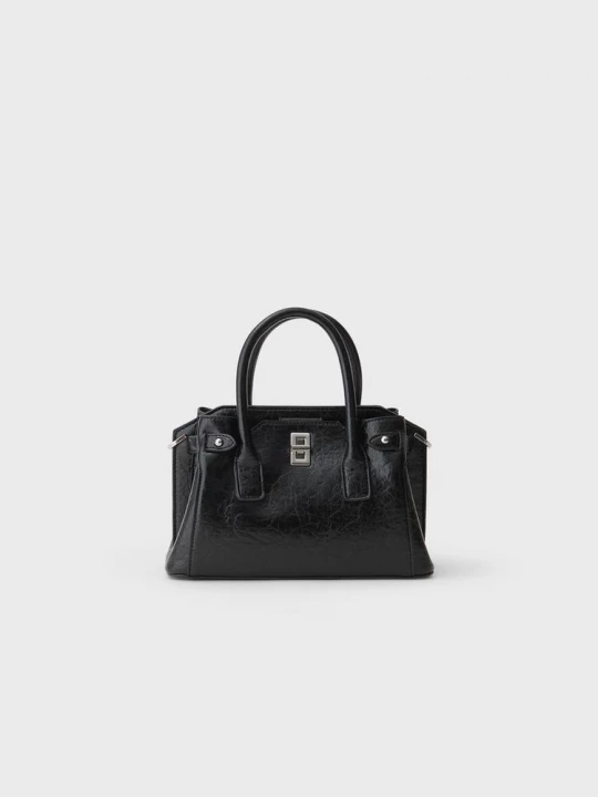 Obrázek produktu Stradivarius Kabelka Tote Se Zapínáním Černá