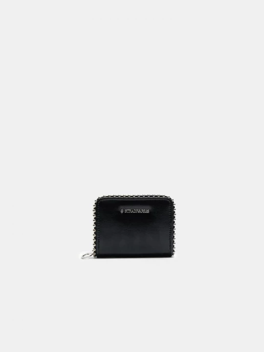 Obrázek produktu Stradivarius Kompaktní Peněženka Na Karty S Detailem Kuliček Black