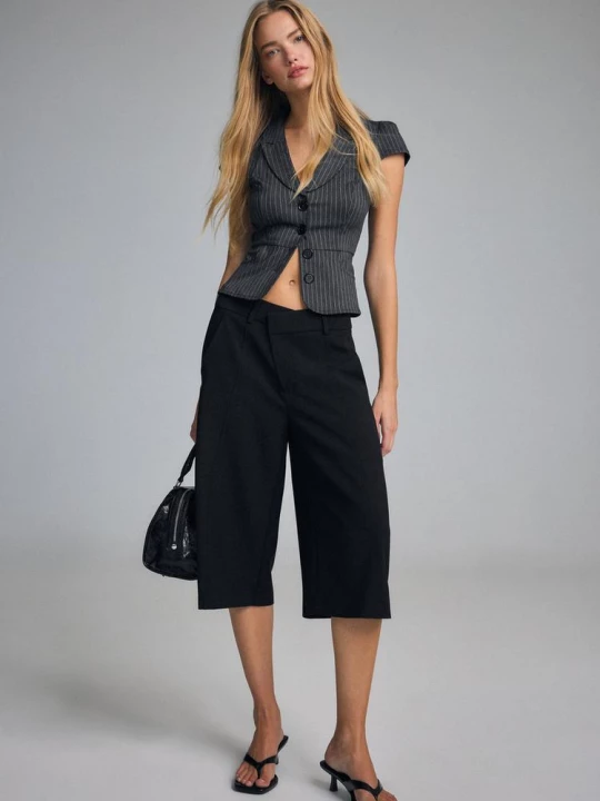 Obrázek produktu Stradivarius Košile Krátkým Rukávem A Kapsami Dark Grey