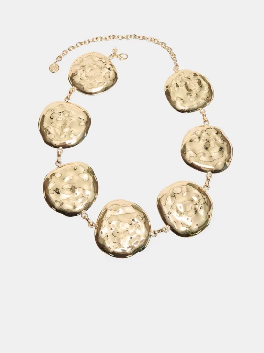 Obrázek produktu Stradivarius Kovový Pásek Velkými Kruhy Gold