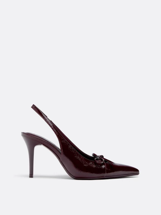 Obrázek produktu Stradivarius Lodičky S Mašlí Burgundy
