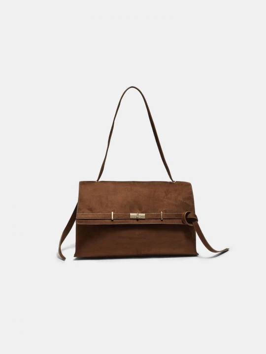 Obrázek produktu Stradivarius Maxi Kabelka Přes Rameno S Páskem Brown