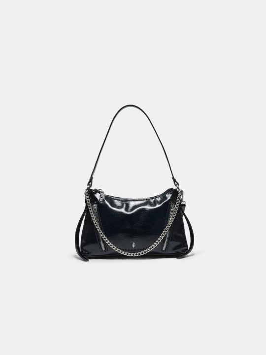 Obrázek produktu Stradivarius Mini Kabelka Přes Rameno S Řetízkem Black