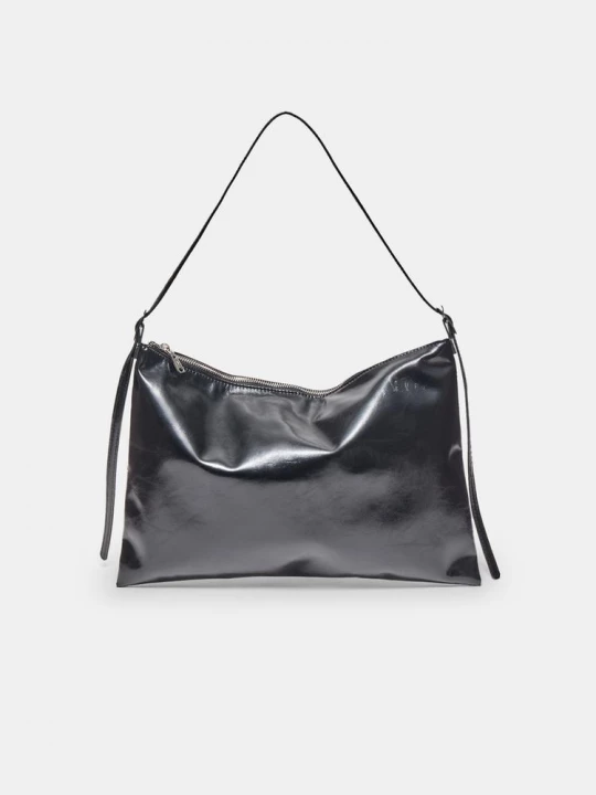 Obrázek produktu Stradivarius Mini Taška Přes Rameno S Měkkým Omakem A Zipy Black