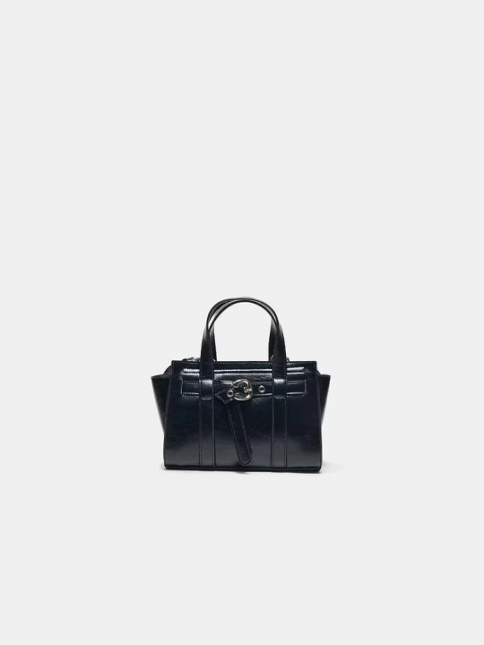 Obrázek produktu Stradivarius Mini Tote Kabelka S Přezkou Black