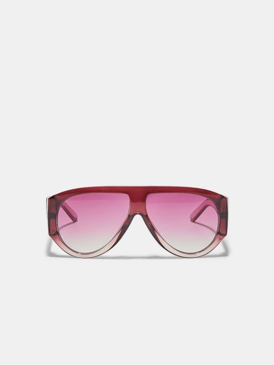 Obrázek produktu Stradivarius Oválné Brýle S Obroučkami Burgundy
