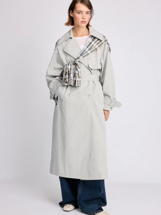 Obrázek produktu Stradivarius Oversize Trenčkot Ecru