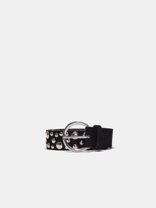 Obrázek produktu Stradivarius Pásek S Nepravidelným Vícepočetným Nýtováním Black