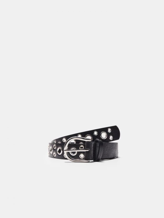 Obrázek produktu Stradivarius Pásek S Očky Black