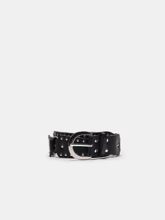 Obrázek produktu Stradivarius Pásek S Podlouhlými Cvočky Black