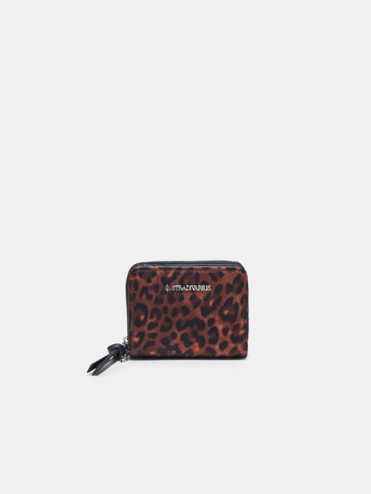 Obrázek produktu Stradivarius Peněženka Na Karty S Leopardem Brown