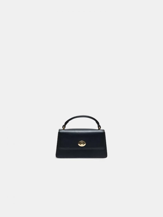 Obrázek produktu Stradivarius Pevná Crossbody Kabelka S Kovovým Zapínáním Black