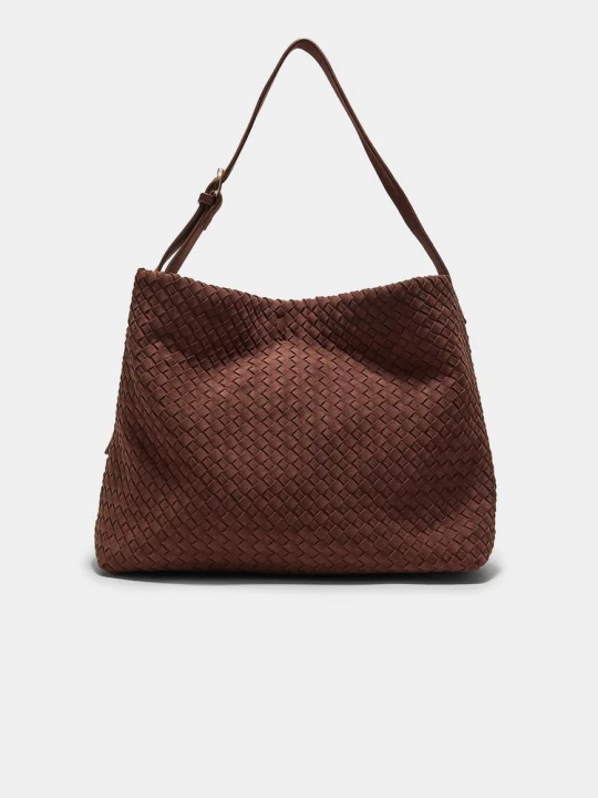 Obrázek produktu Stradivarius Pletená Kabelka Přes Rameno Brown