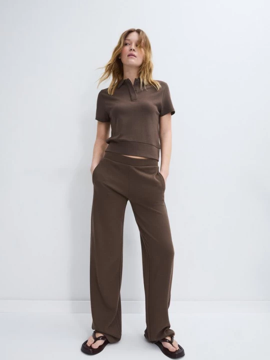 Obrázek produktu Stradivarius Polokošile S Krátkým Rukávem Brown