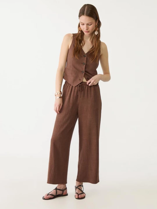 Obrázek produktu Stradivarius Rustikální Kalhoty Culottes Brown