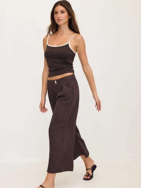 Obrázek produktu Stradivarius Rustikální Kalhoty Culottes Brown