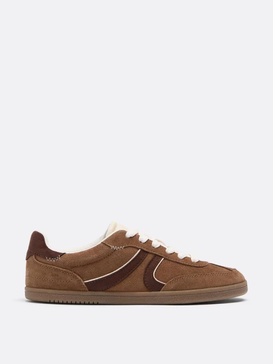 Obrázek produktu Stradivarius S011 Retro Kožené Tenisky Hnědá