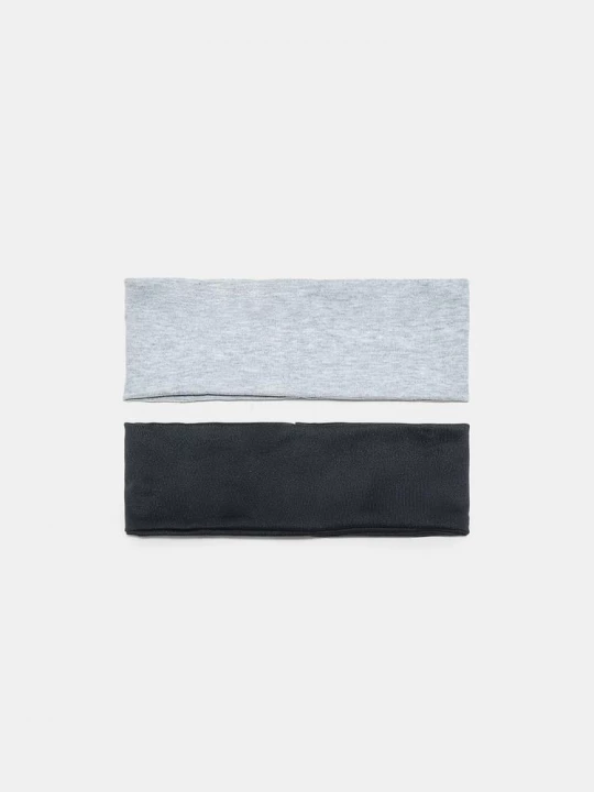 Obrázek produktu Stradivarius Sada 2 Elastických Jednobarevných Čelenek Mid Grey