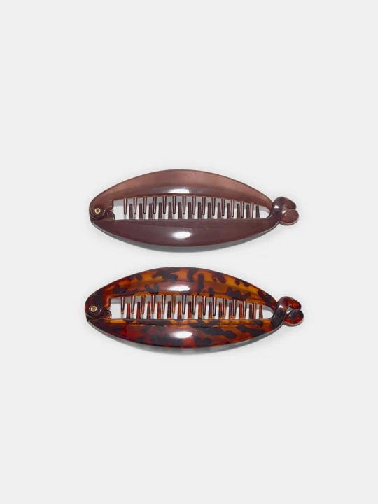 Obrázek produktu Stradivarius Sada 2 Sponek Banán Brown