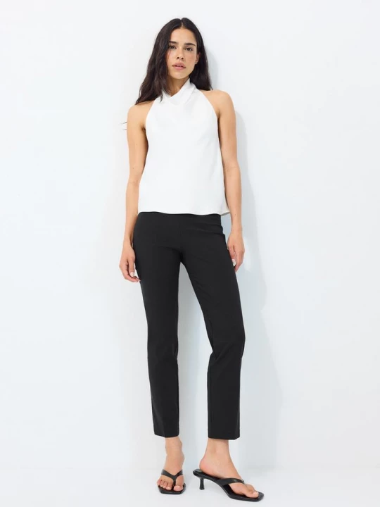 Obrázek produktu Stradivarius Saténový Top Halter White