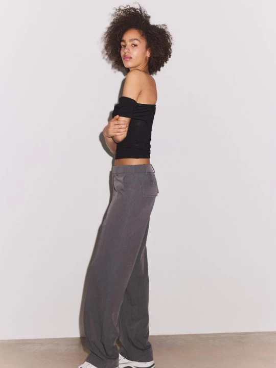 Obrázek produktu Stradivarius Slavnostní Kalhoty S Kapsami Dark Grey