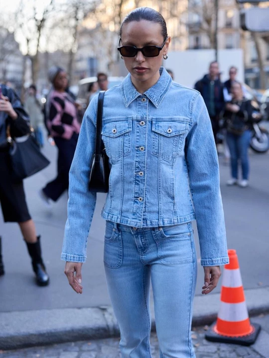 Obrázek produktu Stradivarius Slim Denim Bunda Světle Modrá