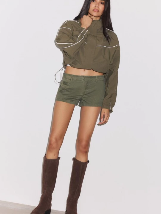 Obrázek produktu Stradivarius Technická Větrovka Khaki