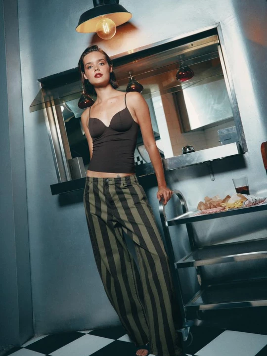Obrázek produktu Stradivarius Top Korzetového Stylu Brown