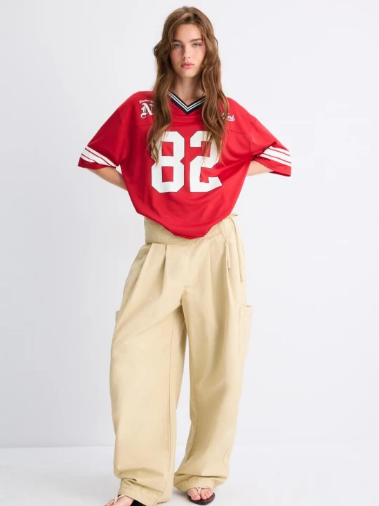 Obrázek produktu Stradivarius Tričko S Maxi Čísly Red