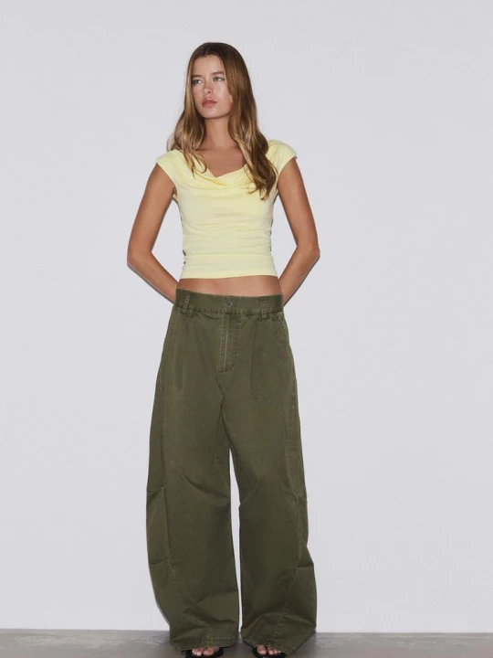Obrázek produktu Stradivarius Vícepolohové Tričko Bez Rukávů Pastel Yellow