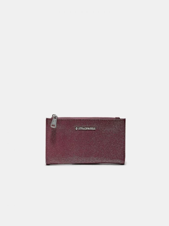 Obrázek produktu Stradivarius Základní Peněženka Na Zip Burgundy