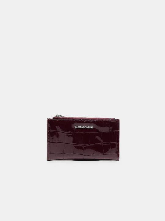 Obrázek produktu Stradivarius Základní Peněženka Na Zip Burgundy