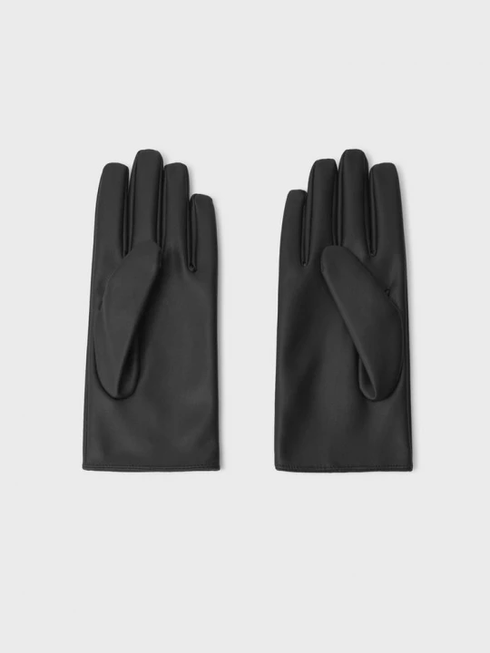 Obrázek produktu Stradivarius Základní Rukavice Z Imitace Kůže Černá