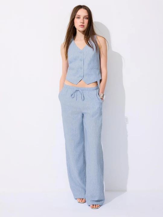 Obrázek produktu Stradivarius Základní Rustikální Vesta Blue