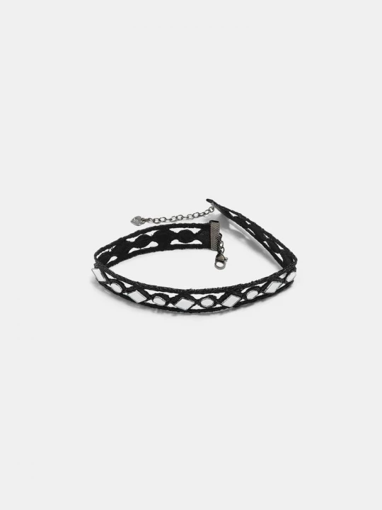 Obrázek produktu Stradivarius Náhrdelník Choker Se Zrcadly Black