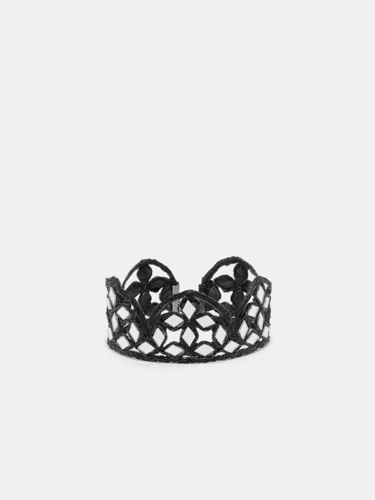 Obrázek produktu Stradivarius Zrcadlový Choker S Vlnkami Black