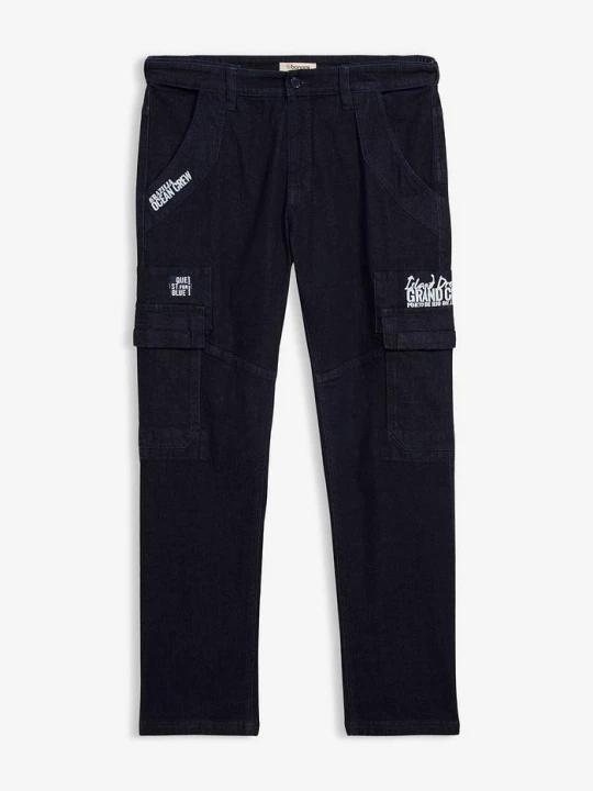 Obrázek produktu Strečové cargo džíny Relaxed Fit s pohodlným pasem, Straight BonPrix
