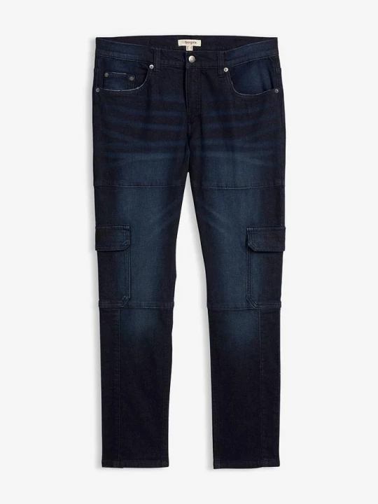 Obrázek produktu Strečové cargo džíny Slim Fit, Straight BonPrix