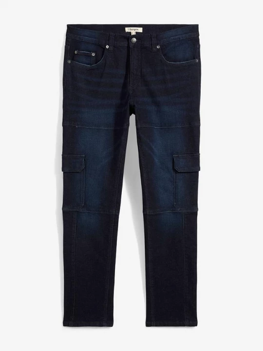 Obrázek produktu Strečové cargo džíny Slim Fit, Straight BonPrix