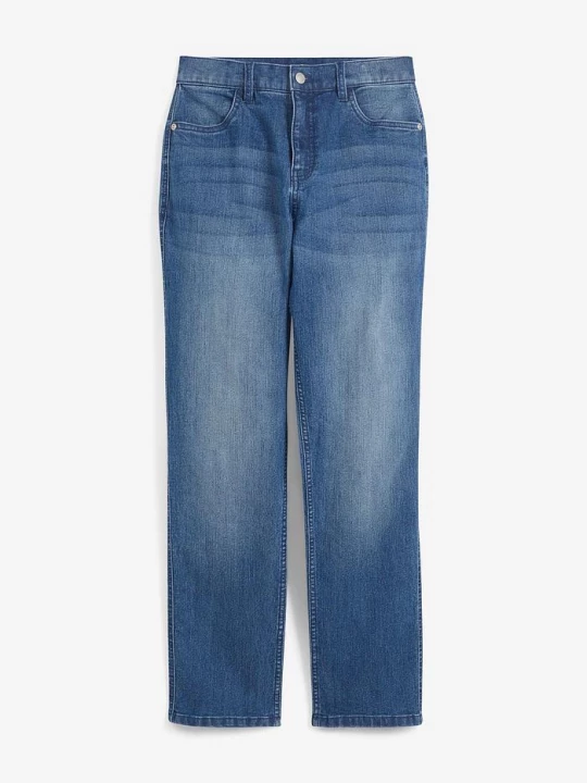 Obrázek produktu Strečové džíny s nastavitelným pasem, Loose Fit, Straight BonPrix