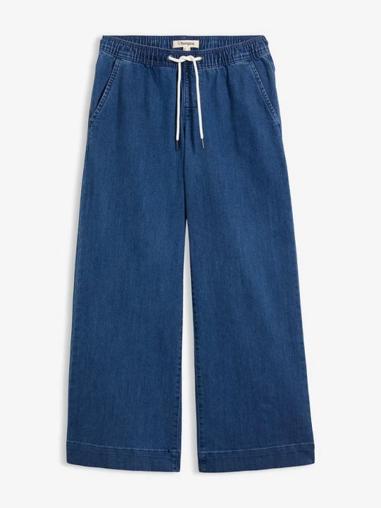 Obrázek produktu Strečové džíny Wide Leg, Mid Waist BonPrix