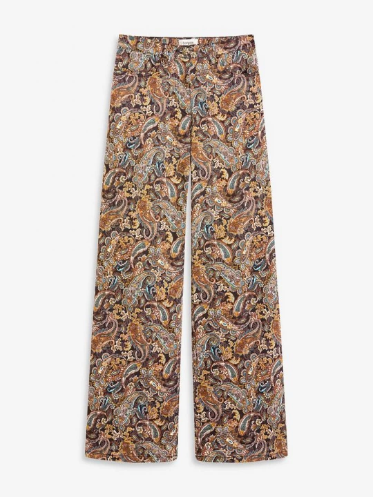 Obrázek produktu Strečové kalhoty Wide Leg, s bavlnou BonPrix