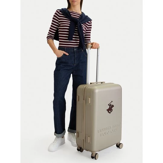 Obrázek produktu Střední kufr Beverly Hills Polo Club CEO-BHPC-M-003-08-BEIGE Béžová