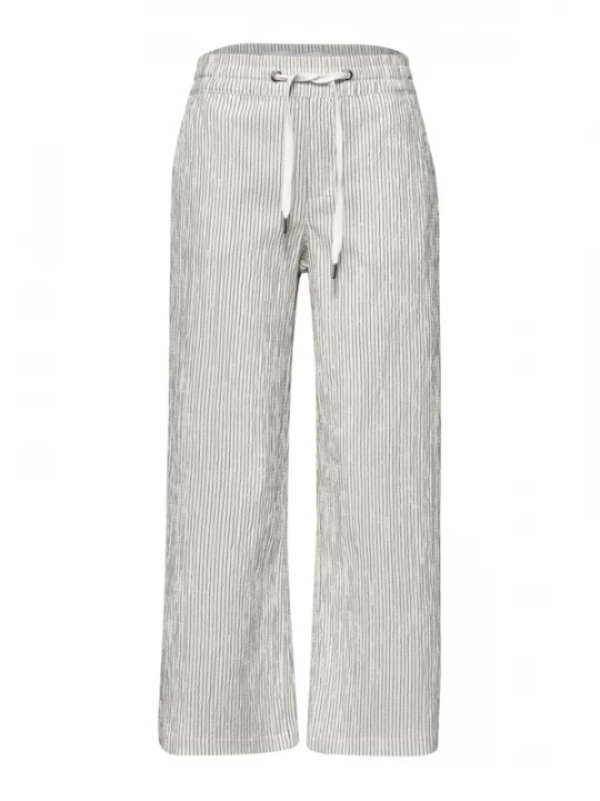 Obrázek produktu STREET ONE Kalhoty 'Emee' tmavě zelená / offwhite
