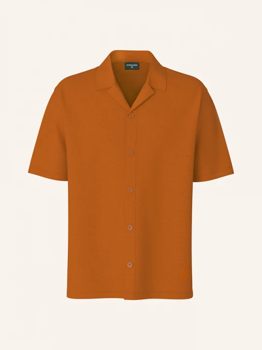 Obrázek produktu Strellson Úpletová Košile Soma Slim Fit tmavě oranžová