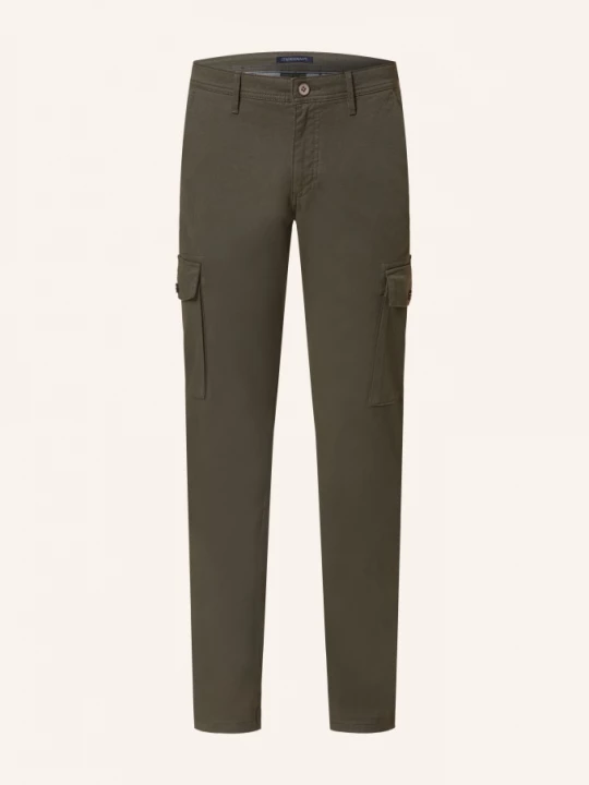 Obrázek produktu Strokesman's Cargo Kalhoty Cavalery Slim Fit tmavě zelená