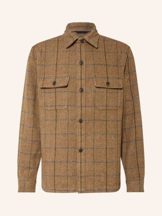 Obrázek produktu Strokesman's Overshirt tmavě hnědá / olivová / tmavě modrá