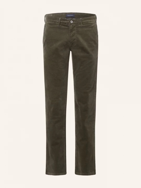 Obrázek produktu Strokesman's Sametové Chino Kalhoty Slim Fit khaki