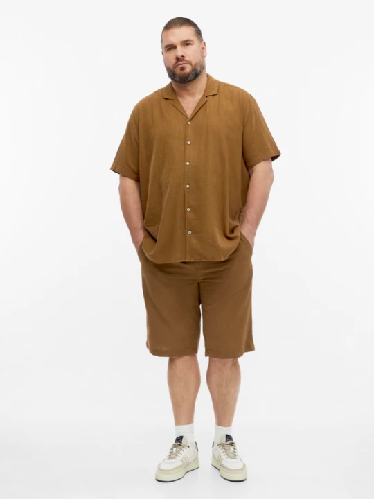 Obrázek produktu Strukturované bermudy Detroit / Relaxed Fit / Mid Rise s.Oliver hnědá